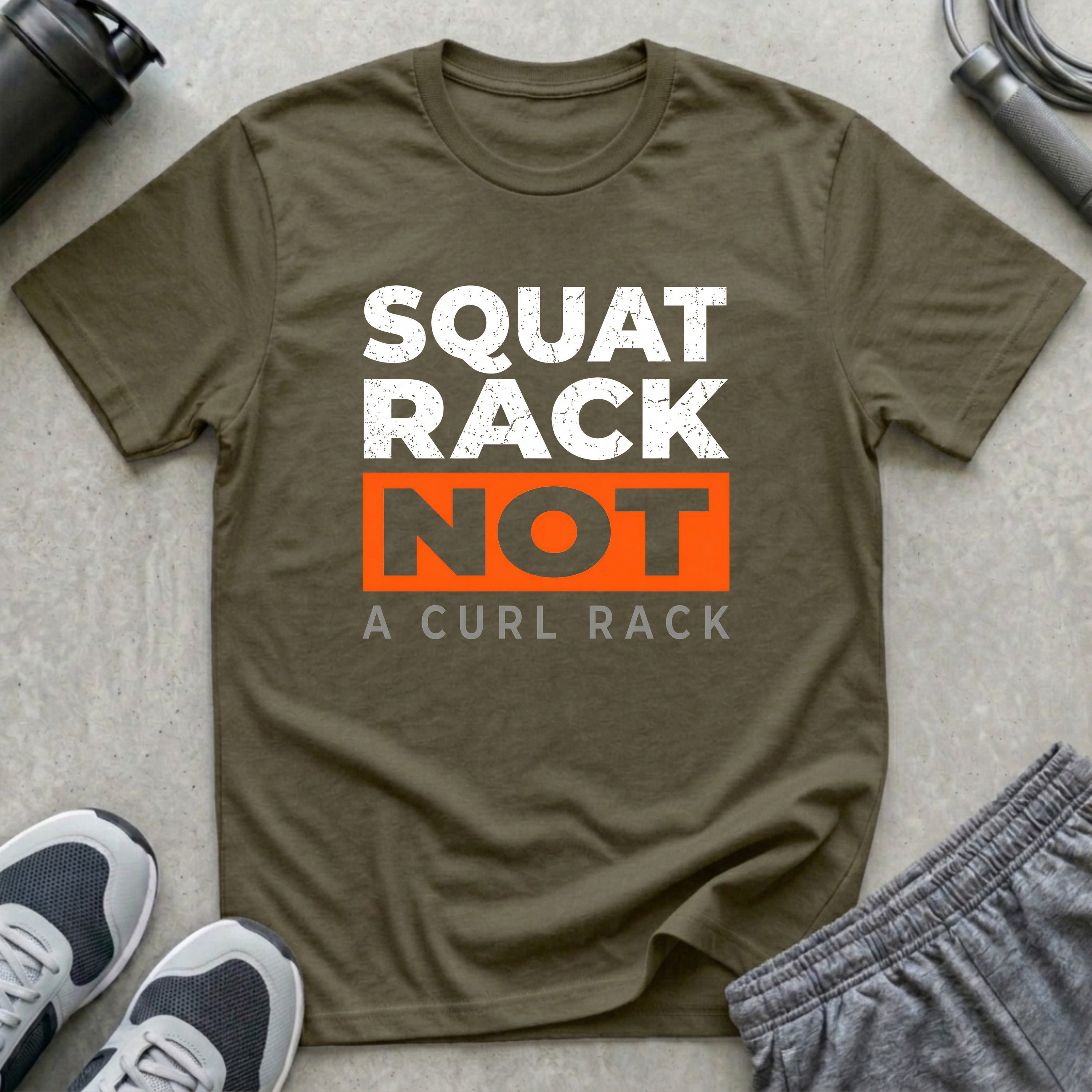 Squat Rack Not a Curl Rack T-Shirt