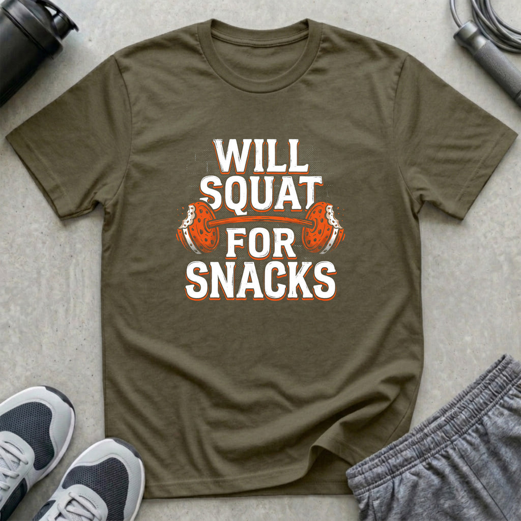 Will Squat for Snacks T-Shirt