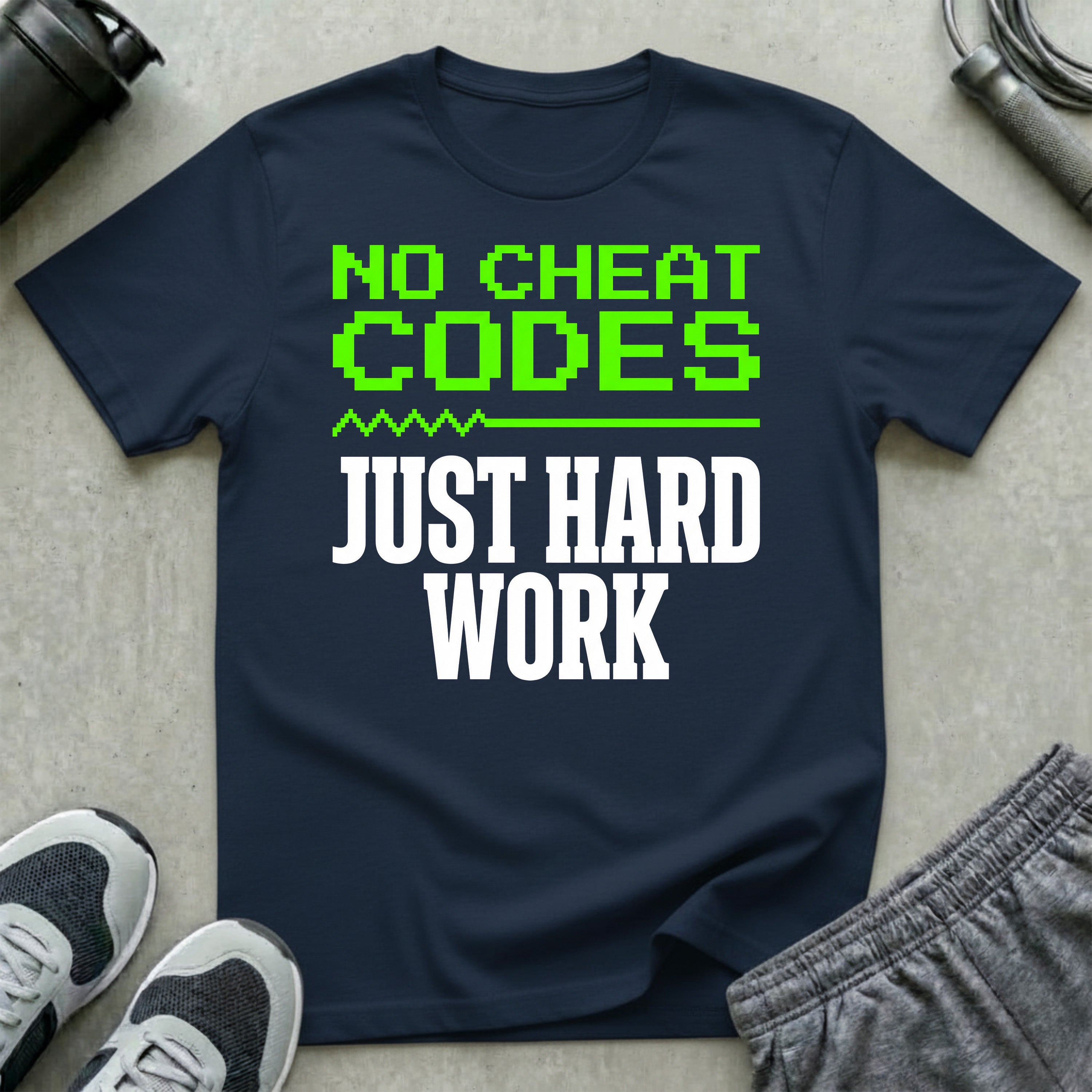 No Cheat Codes Just Hard Work T-Shirt