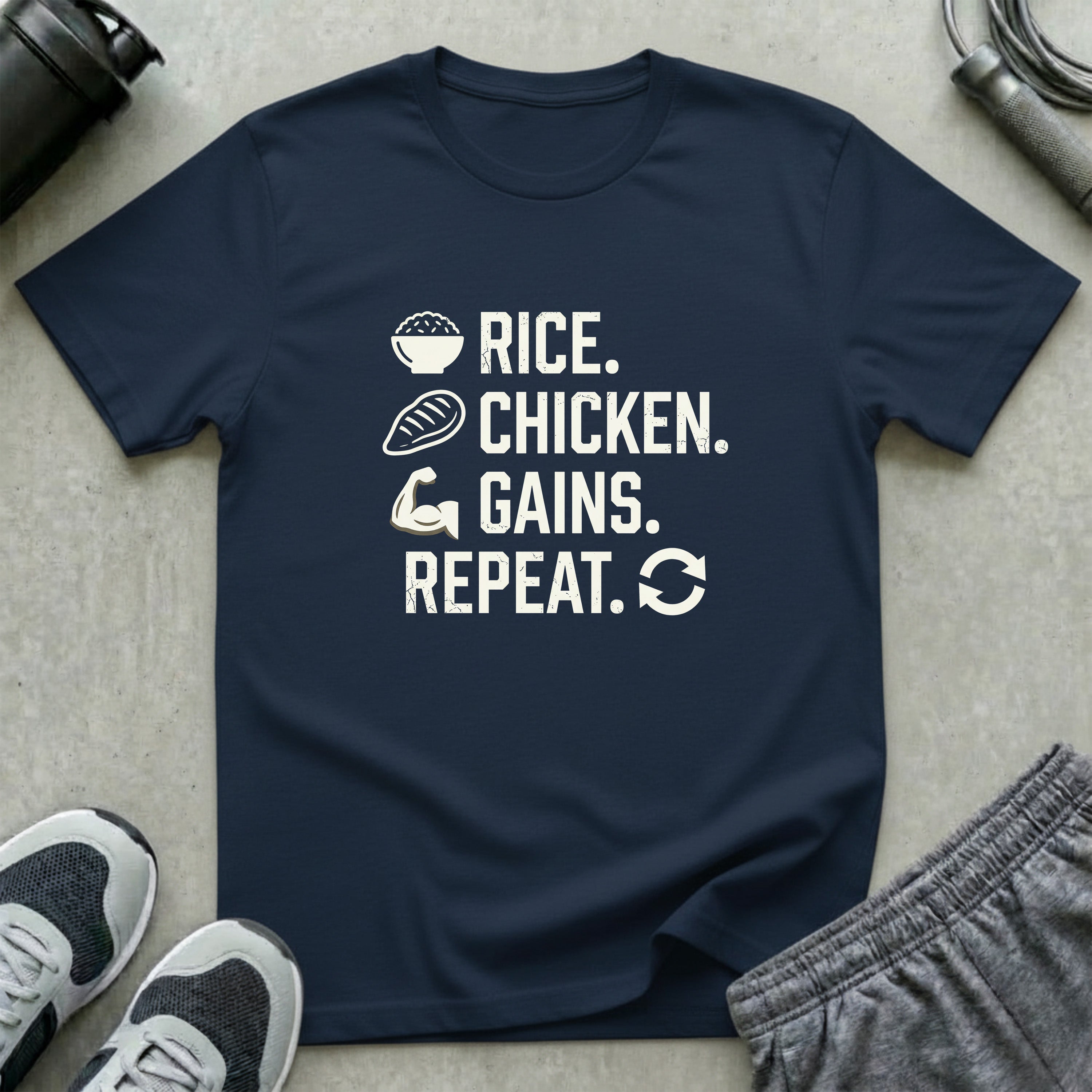 Rice Chicken Gains Repeat T-Shirt