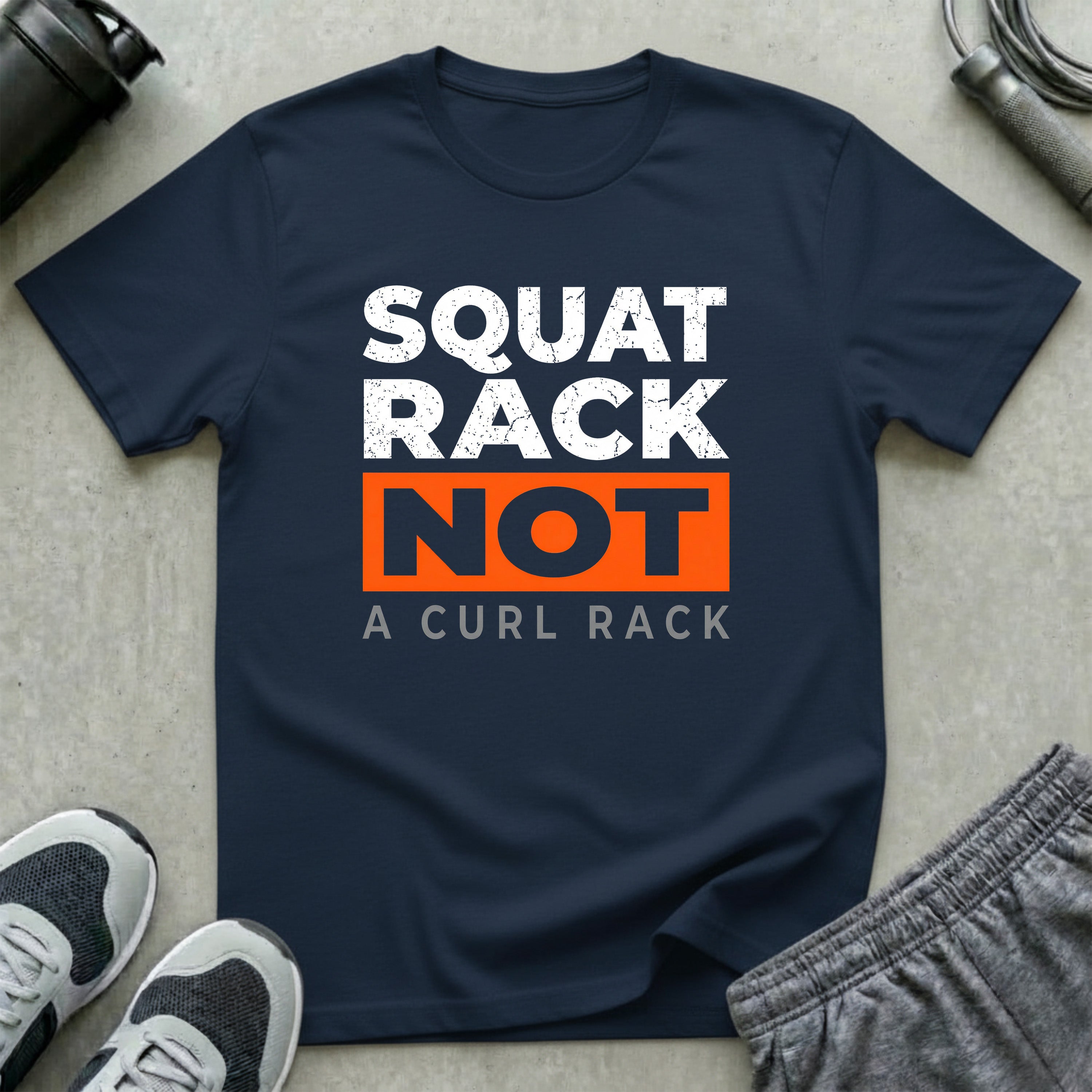 Squat Rack Not a Curl Rack T-Shirt