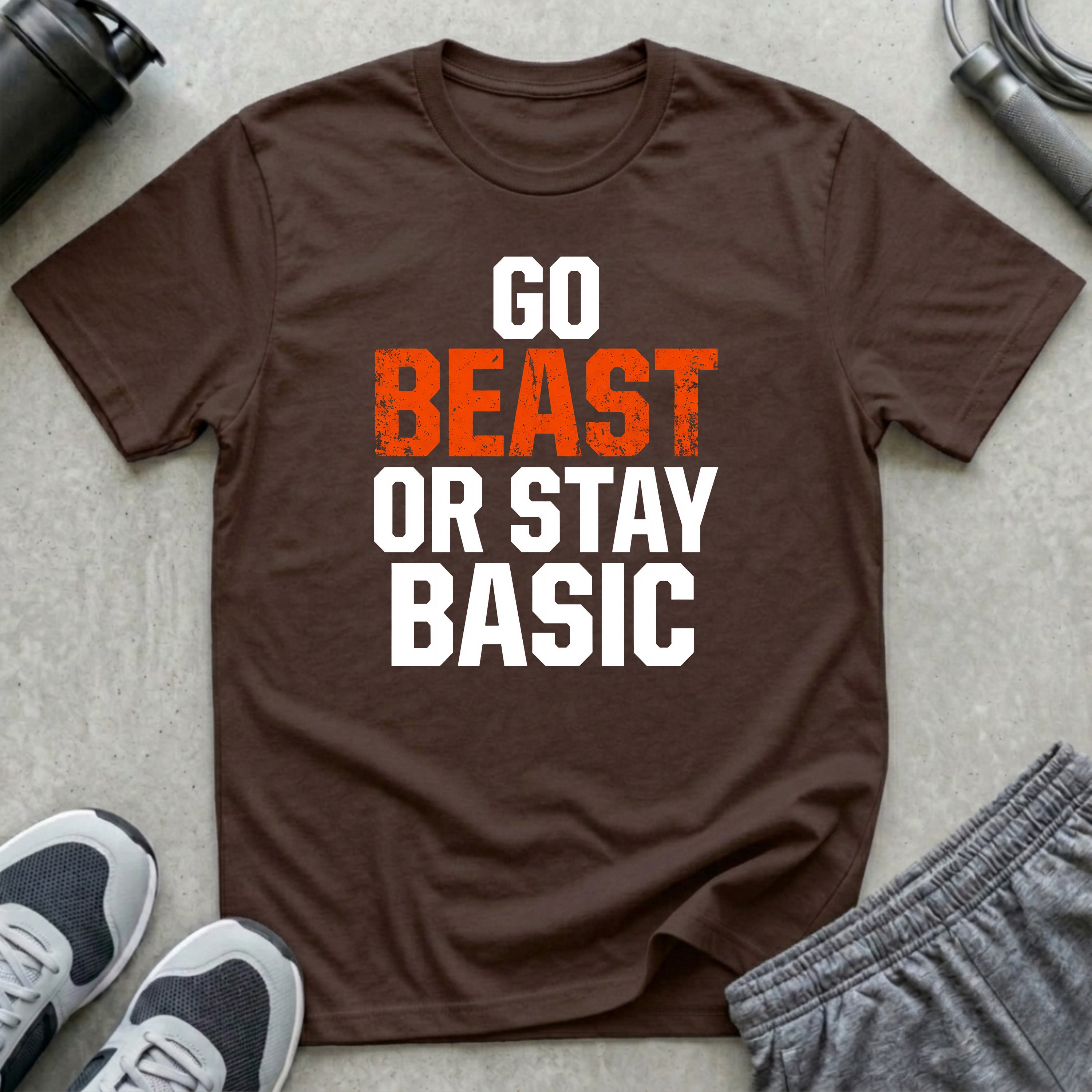 Go Beast or Stay Basic T-Shirt
