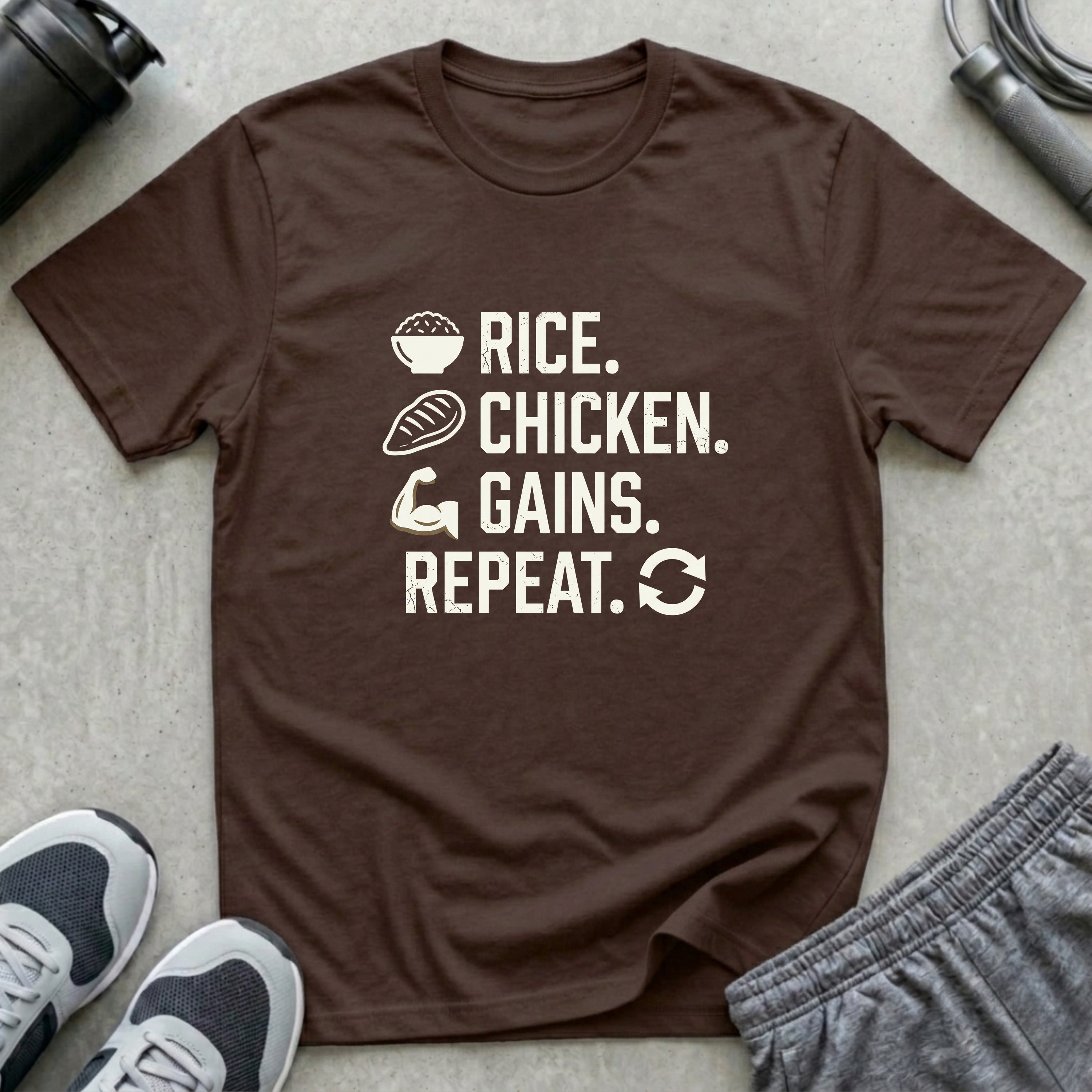 Rice Chicken Gains Repeat T-Shirt