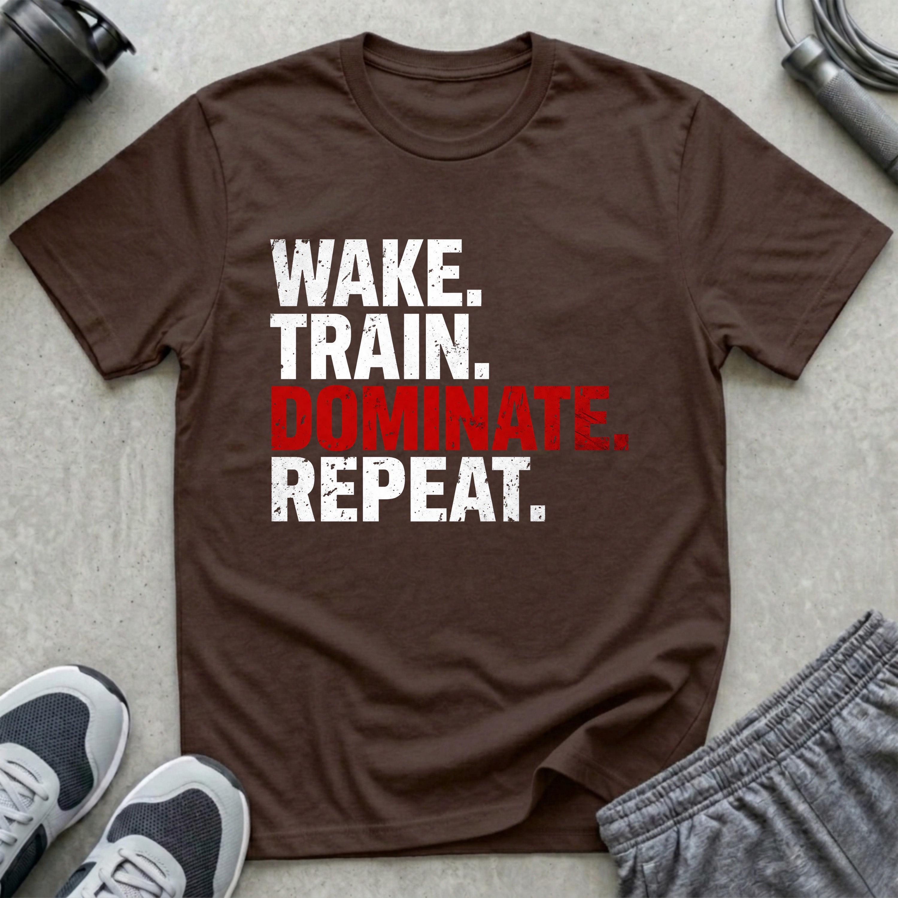 Wake. Train. Dominate. Repeat. T-Shirt