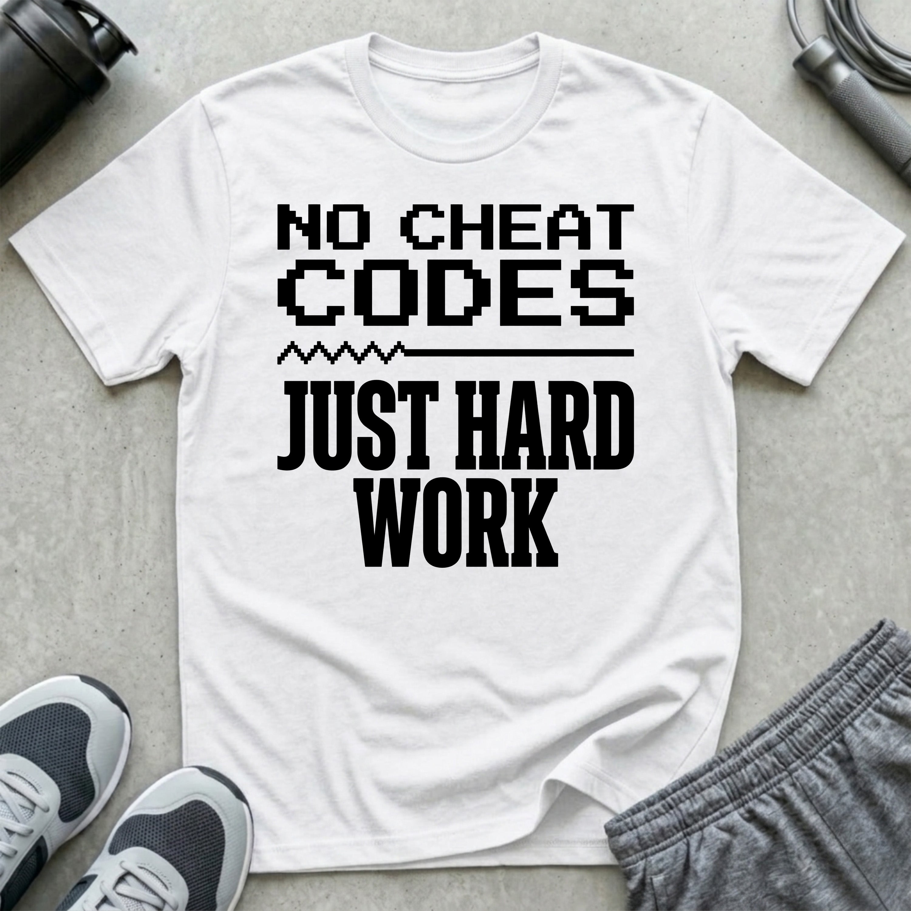 No Cheat Codes Just Hard Work T-Shirt