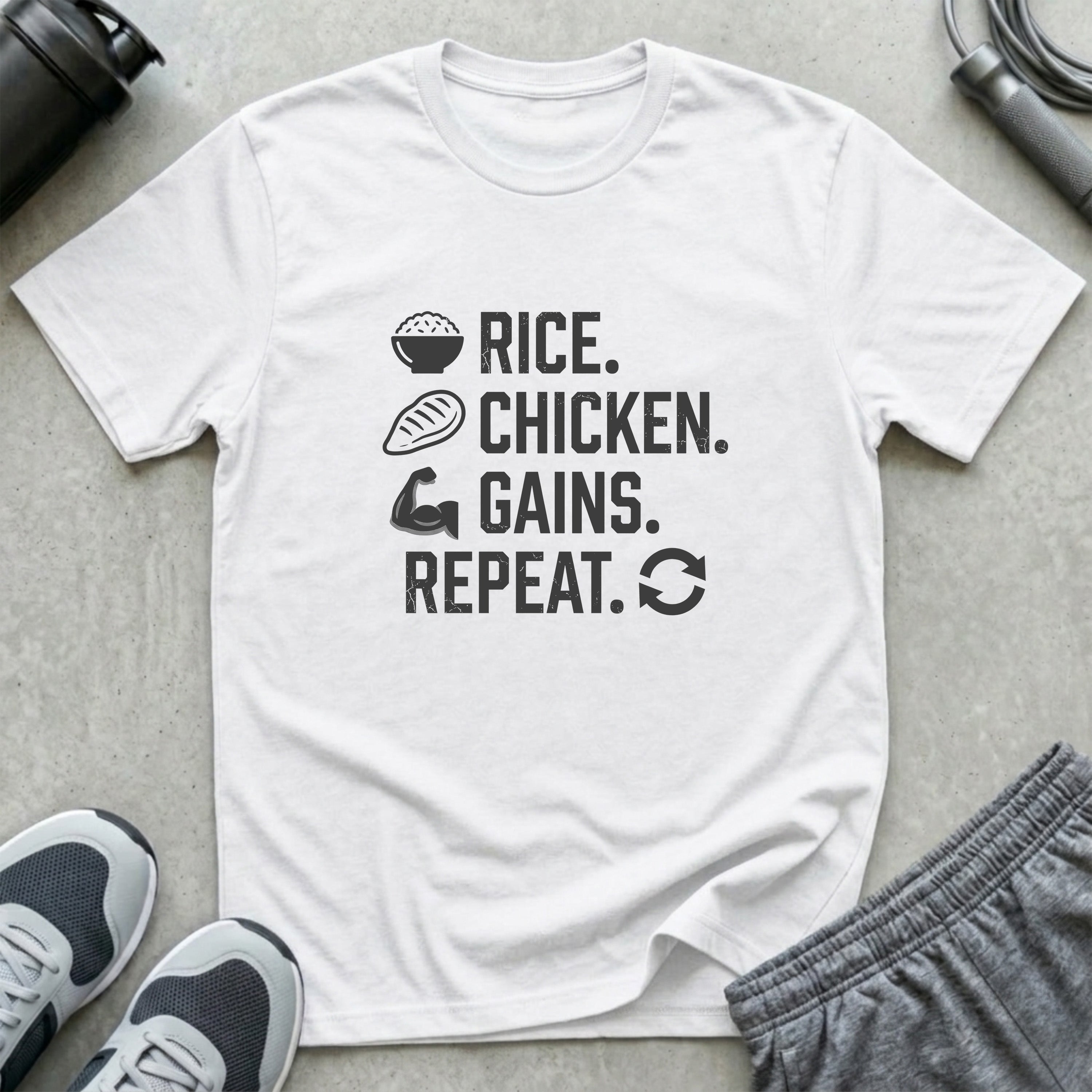 Rice Chicken Gains Repeat T-Shirt